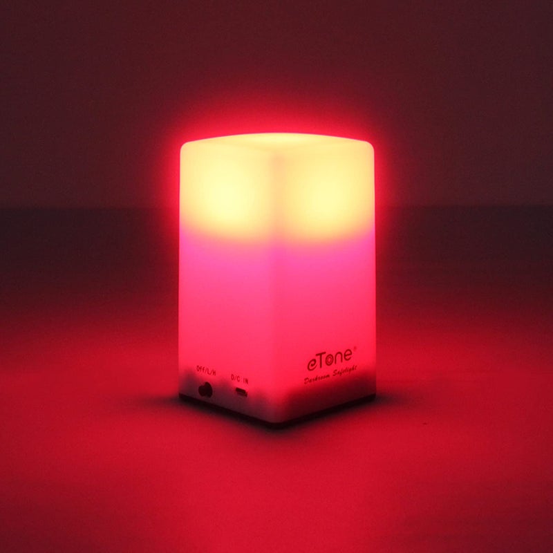 eTone مصباح أمان محمول eTone للغرفة المظلمة بطول موجي 635nm مع كابل USB مناسب لمعالجة أفلام B&W وورق الطباعة B&W