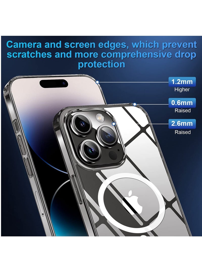 iPhone 15 Pro 6.1Inch Case Compatible with Magnetic Wireless Charging, Shockproof Phone Bumper Cover, Anti-Scratch Clear Back - Image 5