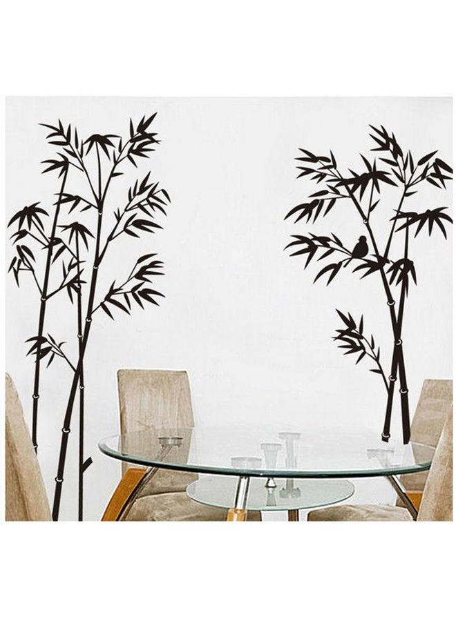 NIBEMINENT Bamboo Tree Wall Stickers Black - Image 3
