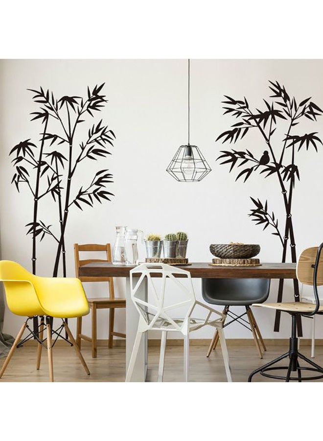 NIBEMINENT Bamboo Tree Wall Stickers Black - Image 2