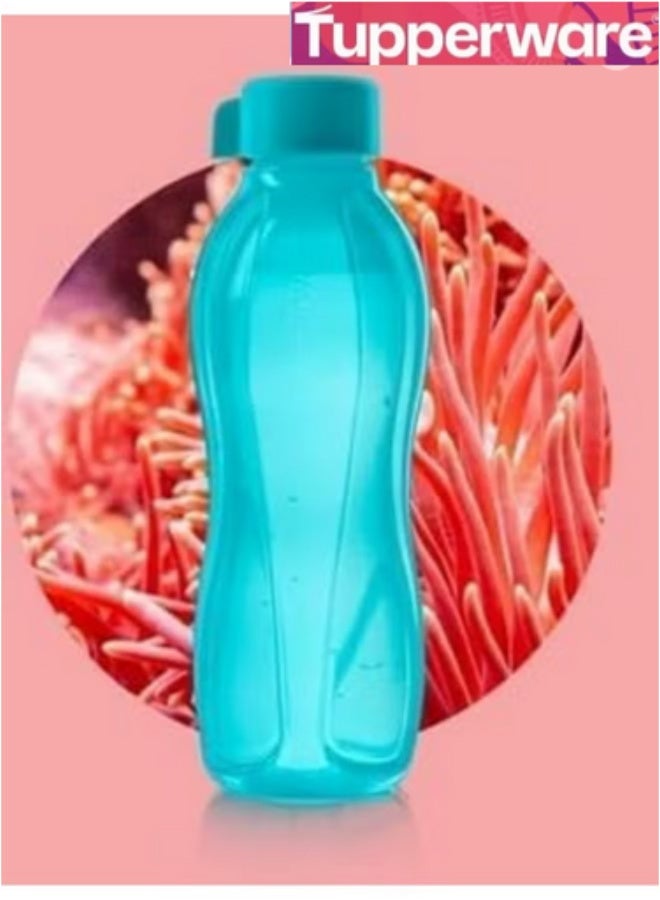Tupperware Original Branded Reusable - Hydration Fridge Bottle - BPA-Free - Leak Proof - Ideal for Gym, Office, Home Sports, Work & School Eco Water Bottle, 1 Litre, Image colors (Light Purple, orange, Sky blue and Turquois Color) - 4 Piece - Image 5