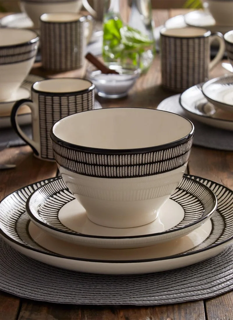 Matalan 4 Pack Grey Woven Placemats (33cm)