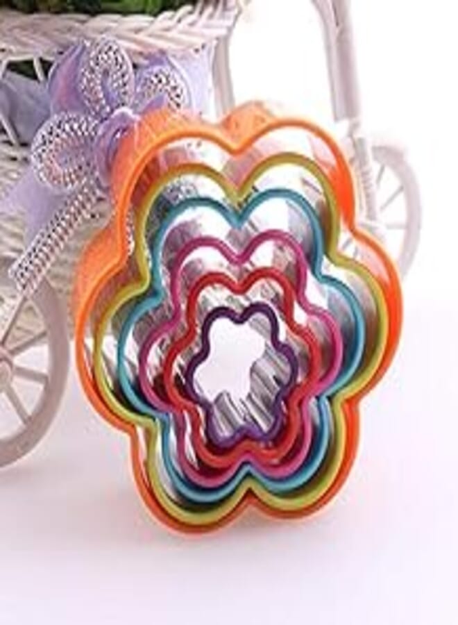 5PCS Flowers Cookie Cutter Biscuit Cutters Sandwich Cutters Colors Shapes Cake Cutter TM3190HP 