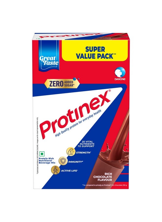 Protinex Health Supplement And Nutritional Protein Mix For Adults - (Rich Chocolate Flavor, 1 Kg, Bib) With 25 Vital Nutrients To Support Strength, Immunity & Active Life - Image 1