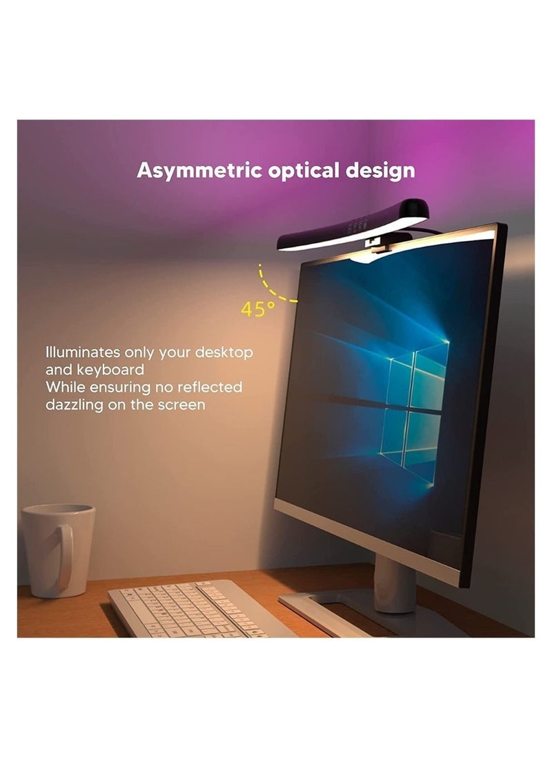 Y&D - Computer Monitor Light, With Rgb Backlight Screen Light Bar, Stepless Dimming and Timer Function LED Desk Lamp, Touch Control No Glare For Pc, Office, Gaming - Image 1