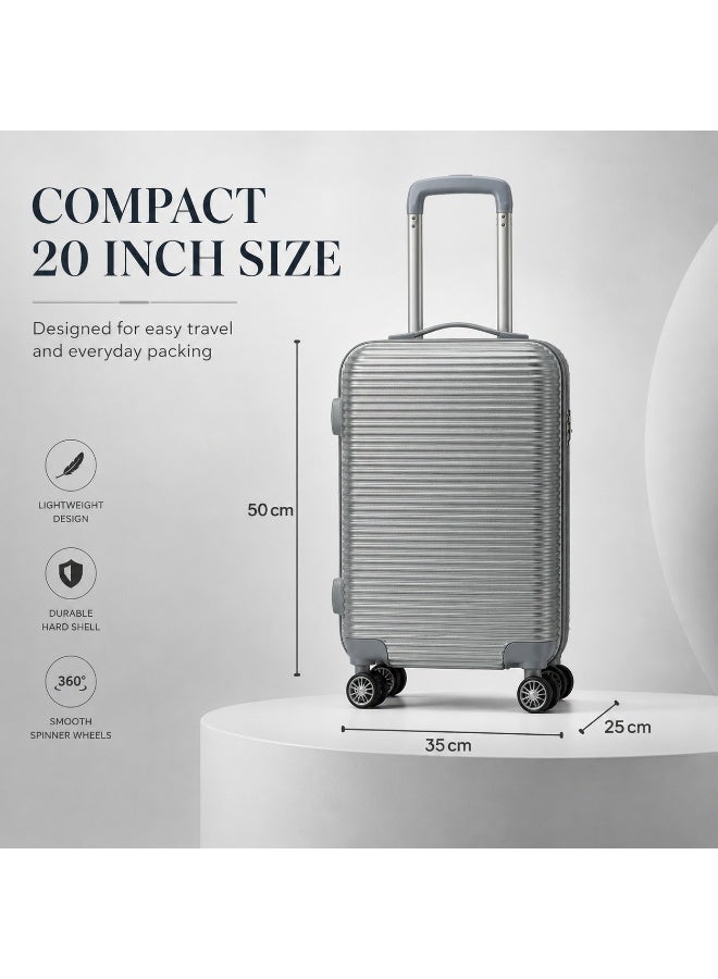 2-Piece Travel Luggage Set, 8-Wheel Spinner Suitcases, Secure Locking System, Lightweight & Durable Design - Image 4