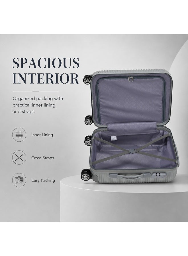 2-Piece Travel Luggage Set, 8-Wheel Spinner Suitcases, Secure Locking System, Lightweight & Durable Design - Image 2