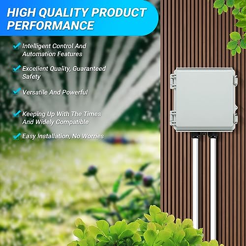 Briidea Irrigation Pump Start Sprinkler Relay, Waterproof Box, 2-Pole AC Contactor, 40A 24V Coil, Compatible with Pumps Up to 5HP - Image 2