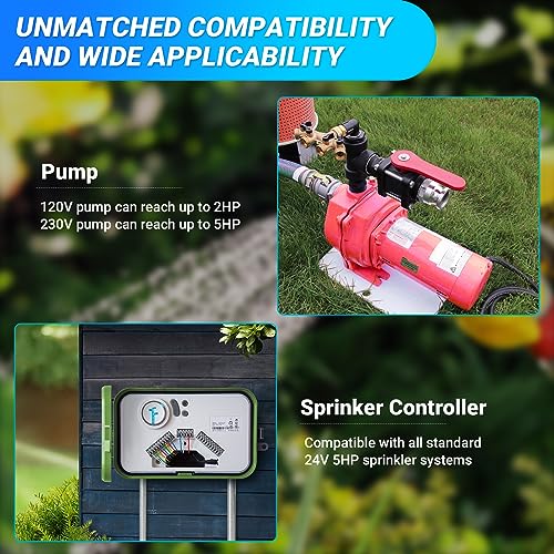 Briidea Irrigation Pump Start Sprinkler Relay, Waterproof Box, 2-Pole AC Contactor, 40A 24V Coil, Compatible with Pumps Up to 5HP - Image 4