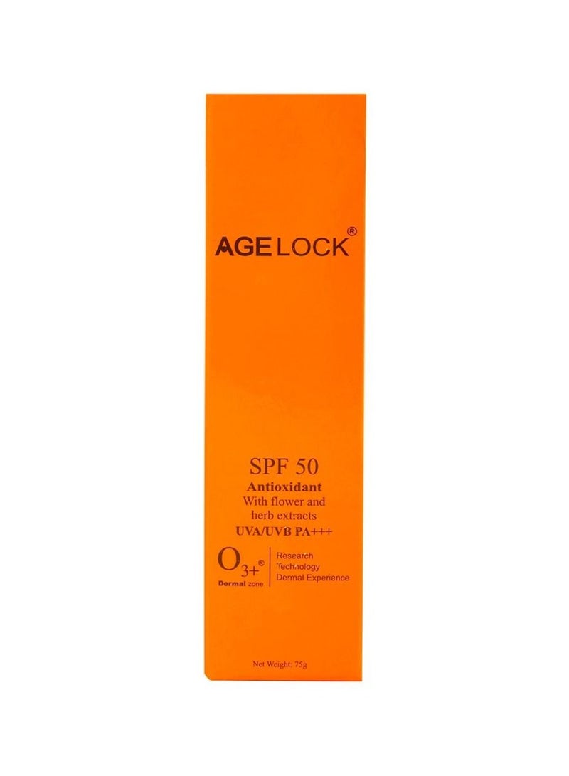 O3+ Agelock Multi Vitamin SPF 50 Sunscreen Sun Damage Protection Skin Cream Ideal For Normal To Oily Skin 75gm - Image 3