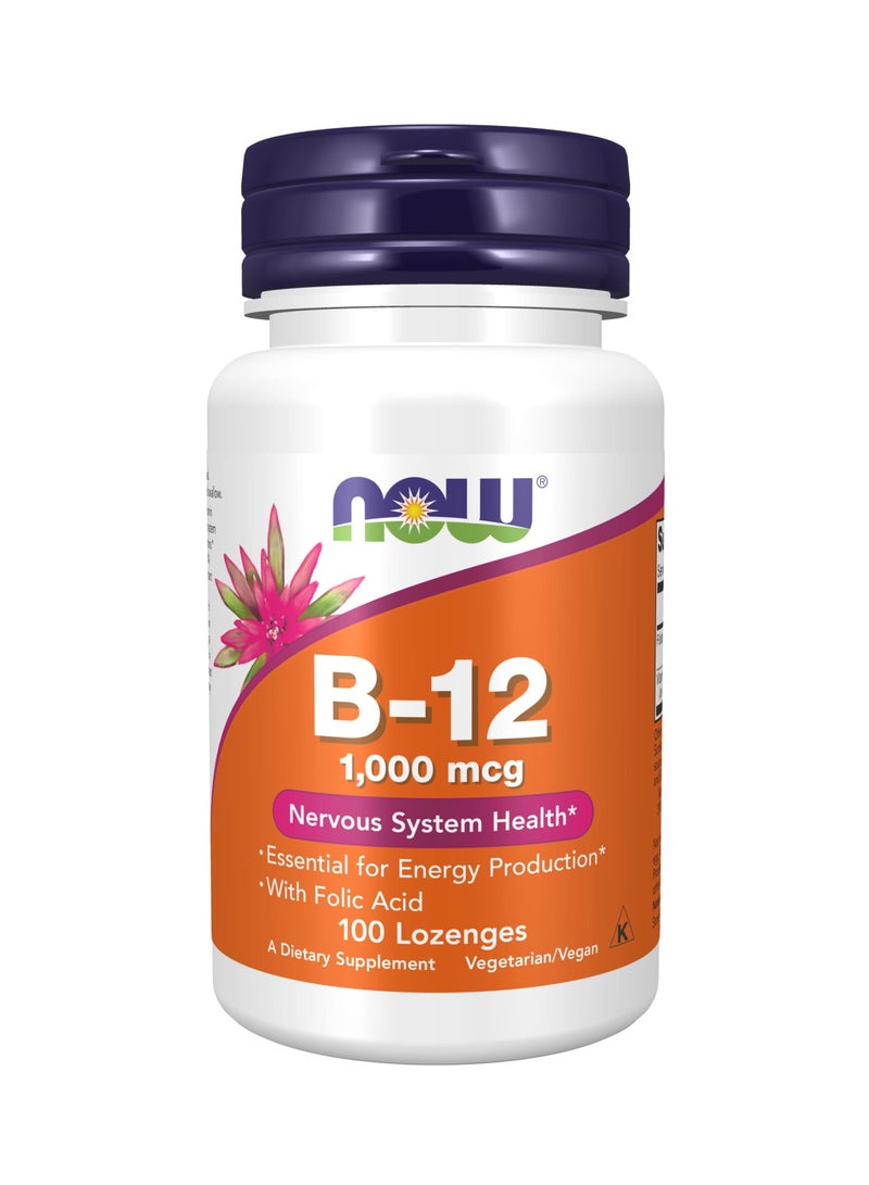 Now B-12 1000Mcg Dietary Supplement - 100 Lozenges