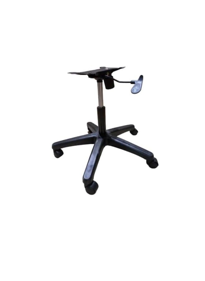 Generic Office chair foundation made of machine, hydraulic column and plastic star with wheel, black - Image 3