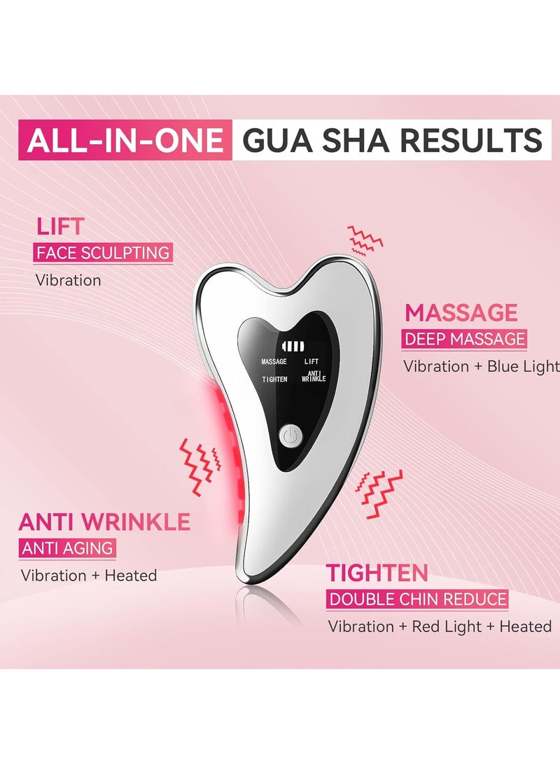 general Electric Gua Sha Facial Tools - Face Contouring Tools/Lifting Equipment - Heating & Vibrating & Red Light Massagers, Anti-Aging & Wrinkles, Puffiness, Double Chin, Tension Relief - Image 2