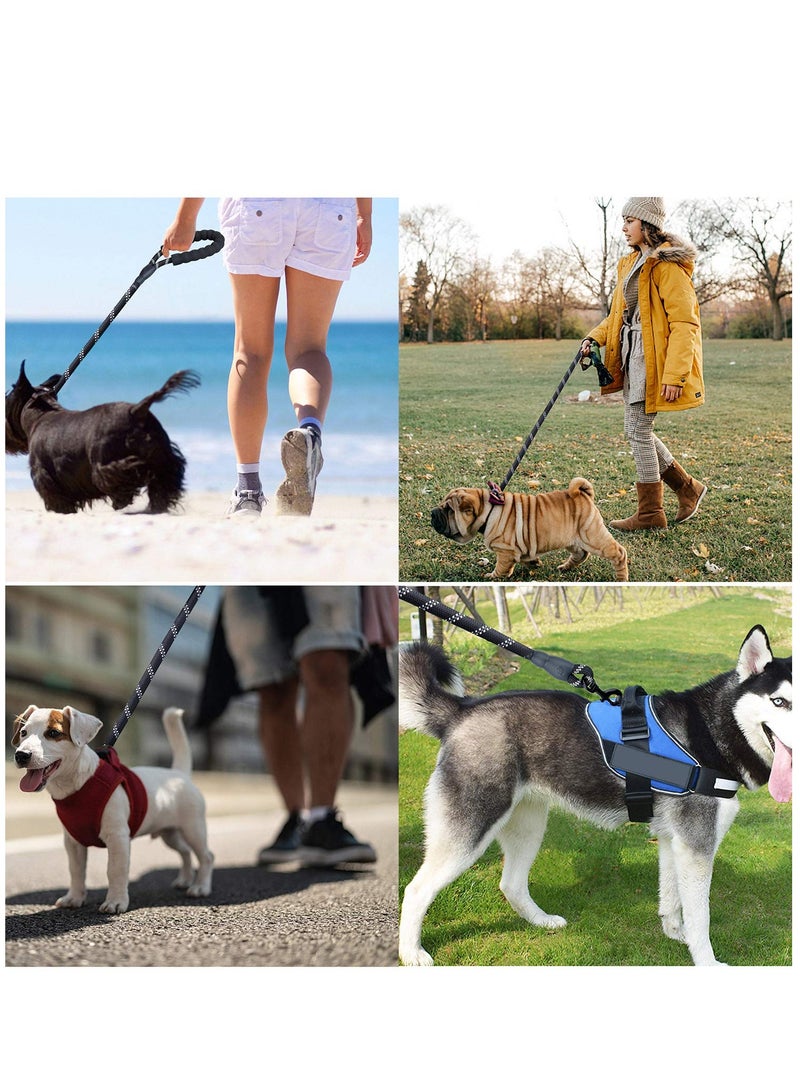 Excefore Rope Dog Lead, 5FT Durable Rope Twist Lead with Soft Padded Handle and High Reflective Threads for Small, Medium and Large Dogs - Image 3