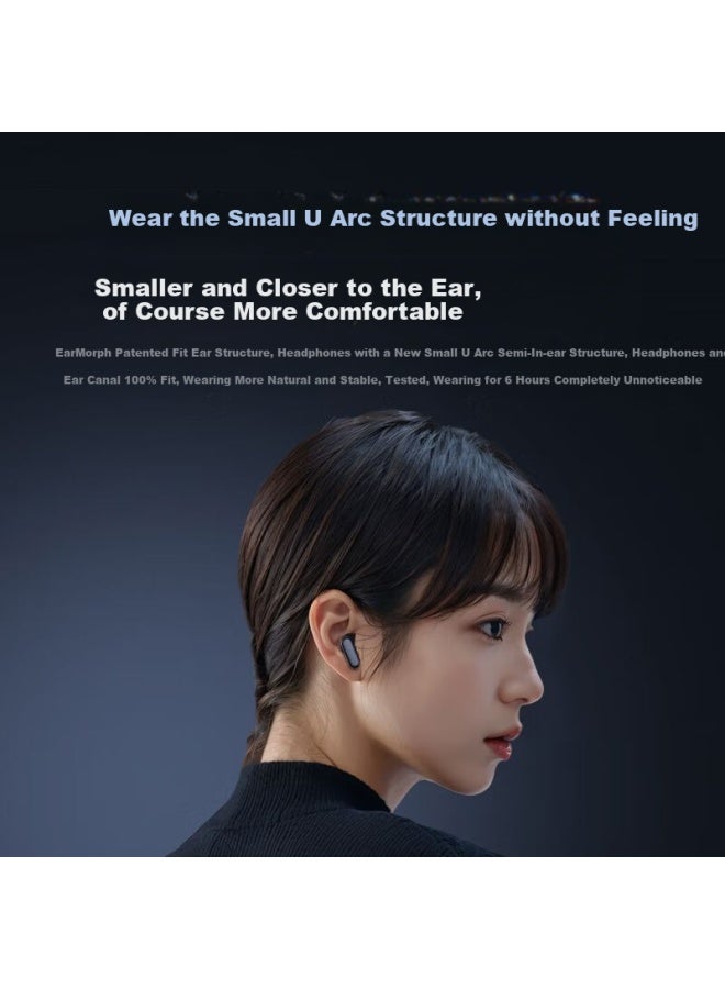 No Must Work Nobixing Pro13 Semi-in-ear Wireless Bluetooth Earphones For Running Sports With Noise Reduction High Sound Quality Long-wearing Non-painful Suitable For Xiaomi Black - Image 3