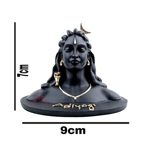 Jaipur Ace Adiyogi Shiva Statue for Car Dash Board, Pooja & Gift, Mahadev Murti, Idol, Lord Adiyogi Shankara for Home & Office Decor | for Gifting (Adiyogi Mini Statue) - Image 2