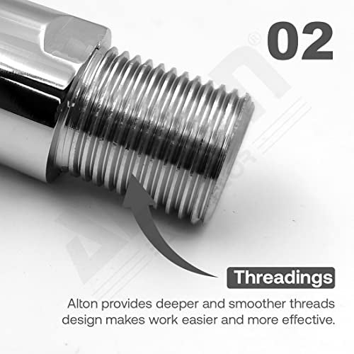 ALTON ALD325, Brass 2.5 - INCH Extension Nipple, Pack of 2 (Silver) - Image 4