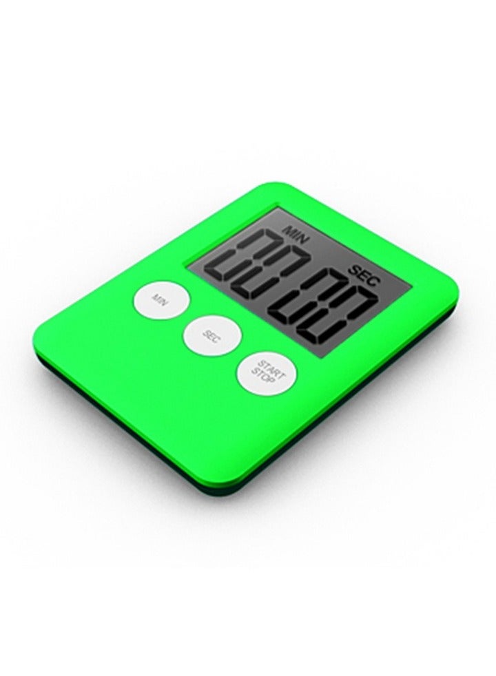 AROAQ Digital Timer, 1pc Small Count Down/up Clock with Magnetic Attachment, Big LCD Display Loud Sounds Minute Second Kitchen Timer for Games, Cooking, Classroom, (Green) - Image 1