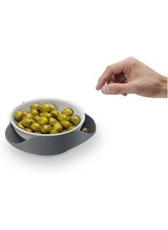 Joseph Joseph 20156 Double Dish Pistachio Bowl and Snack Serving Bowl, Gray  - Image 2