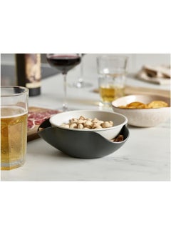 Joseph Joseph 20156 Double Dish Pistachio Bowl and Snack Serving Bowl, Gray  - Image 3