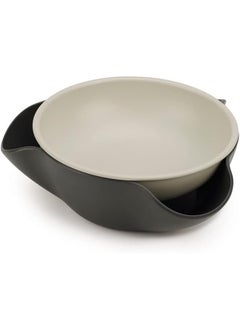Joseph Joseph 20156 Double Dish Pistachio Bowl and Snack Serving Bowl, Gray  - Image 1