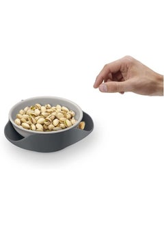 Joseph Joseph 20156 Double Dish Pistachio Bowl and Snack Serving Bowl, Gray  - Image 4