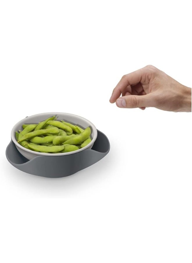 Joseph Joseph 20156 Double Dish Pistachio Bowl and Snack Serving Bowl, Gray  - Image 5