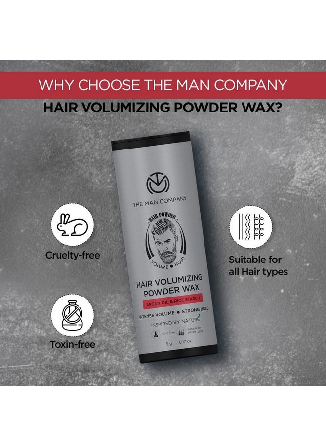 The Man Company Hair Volumizing Powder Wax for Men 5gm | 24 hrs Strong Hold with Matte Finish | 100% Natural & Safe Hair Styling Powder | Paraben & Sulphate Free - pzsku/ZCDD0739582392BCD040DZ/45/_/1738306308/0b2fbff0-ab47-4a32-b85c-e4ec30818669