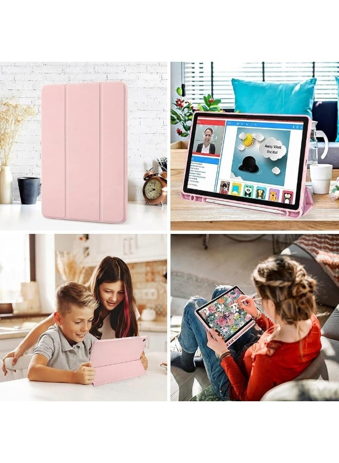 YoYoTech Case for Samsung Galaxy Tab A11+/A11 Plus 2025 Model 11 Inch Case with Pencil Holder Slot,Magnetic Closure-Slim Tablet Cover with Soft Back Auto Wake Sleep Function - Pink - Image 3