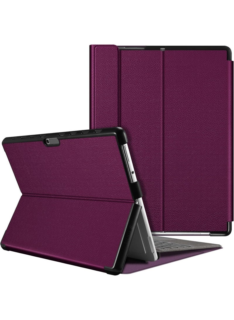 Fintie Protective Case for Microsoft Surface Pro 8 13 Inch Hard Shell Slim Portfolio Cover Compatible with Type Cover Keyboard Shock Absorbing Stand Case - Image 1