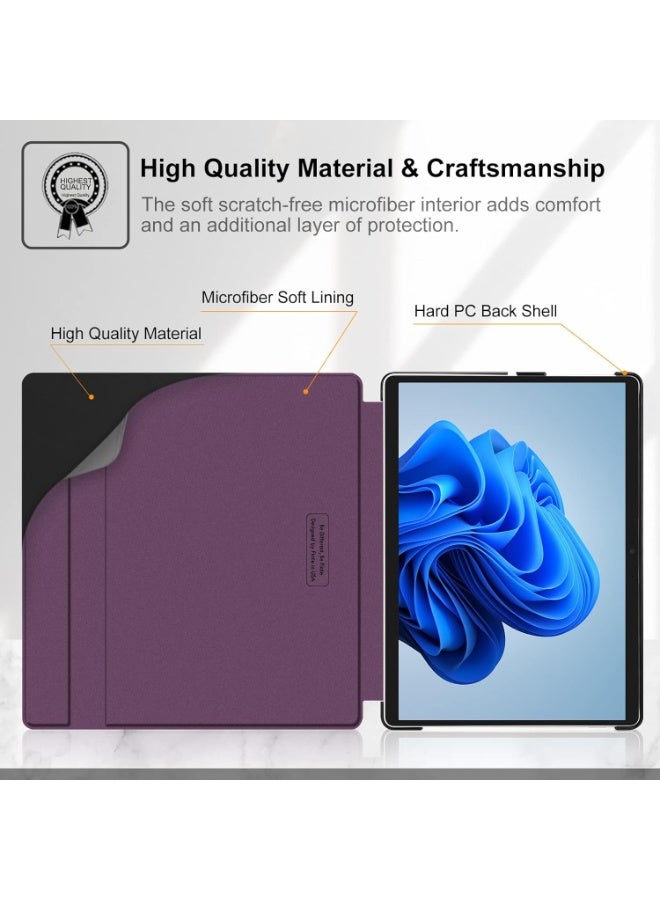 Fintie Protective Case for Microsoft Surface Pro 8 13 Inch Hard Shell Slim Portfolio Cover Compatible with Type Cover Keyboard Shock Absorbing Stand Case - Image 2