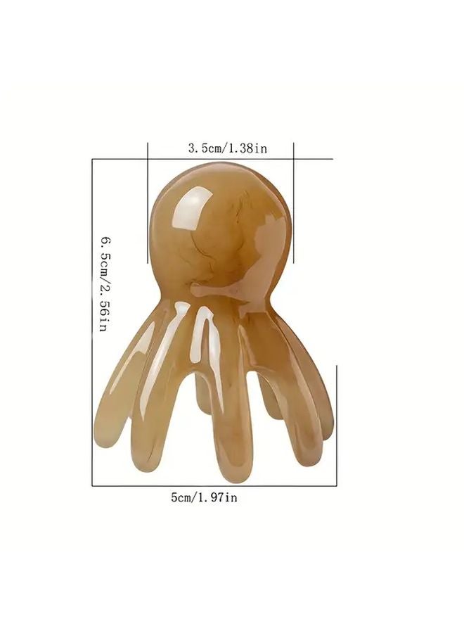 4 قطع مشط تدليك الأخطبوط المحمول KOLL LINK مرن 8 أذرع مدلك فروة الرأس لتخفيف التوتر - Image 4