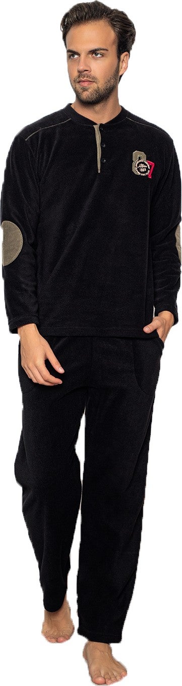 Nisanca Winter Men's Fleece Pajamas Set  - Image 2