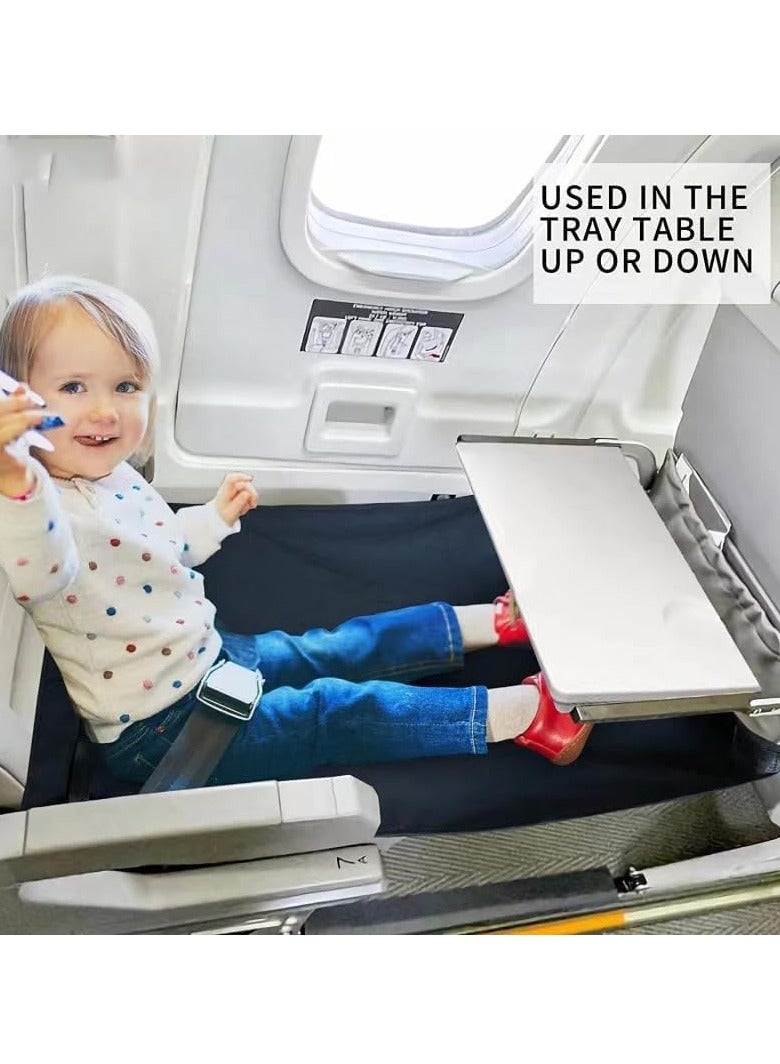 Airplane Bed for Toddler, Travel Bed,Airplane Footrest Seat Extender for Kids,Portabletravel Foot Rest Hammock for Flights,Airplane Leg Rest for Kids to Lie Down,Airplane Travel Essentials - Image 3