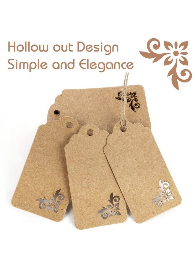 Koogel 100Pcs Kraft Paper Tagstags With Stringparty Favor Gift Tags For Weddingbaby Showerbridal Shower - Image 4