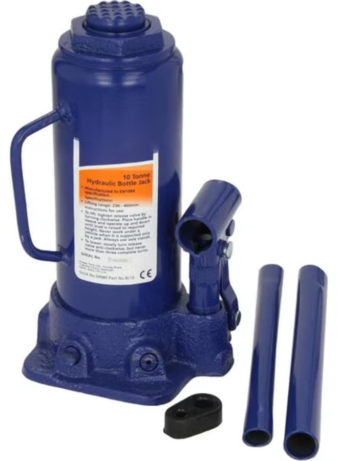 10 Ton Hydraulic Bottle Jack - Heavy Duty Lifting Tool for Vehicles & Equipment