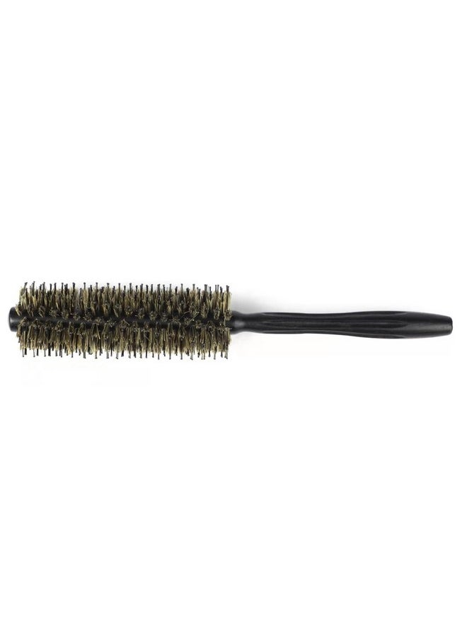 Agoder - Round Hair Brush With Natural Boar And Nylon Bristles Small Volumizing Hair Brush 1.65 Inch Diameter Barrel (12 Rows) - Image 1