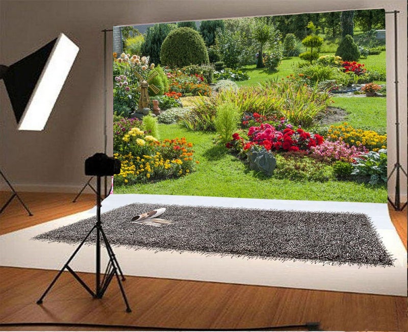 Yeele 7x5ft Spring Garden Backdrop for Photography Park Natural Scenic Flower Meadow Grassland Background Girl Kid Adult Photo Booth Shoot Vinyl Studio Props - Image 2