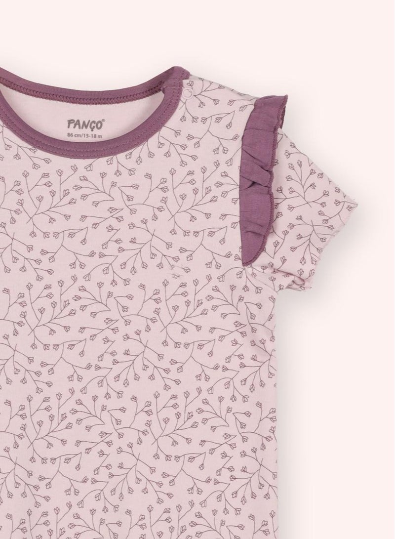 Panco FLOWERS Short Sleeve Jumpsuit with Shorts  - Image 2