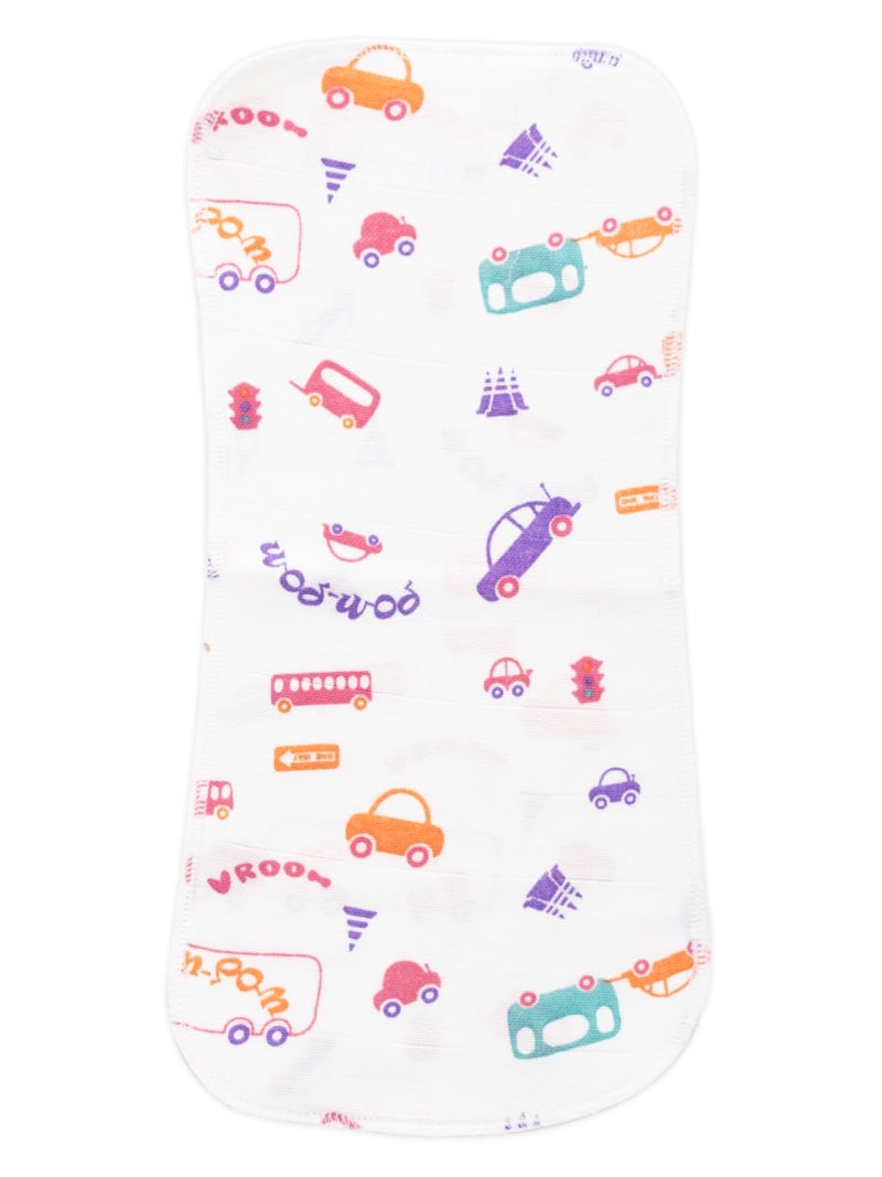Bumsies Nappy Insert Pad For Babies | Reusable, Washable Soft Muslin Cotton Nappy Inserts for New Born Baby | Gentle on Baby Skin | Helps in Potty Training | 0-6 months | Pack of 5 | Printed - Image 5