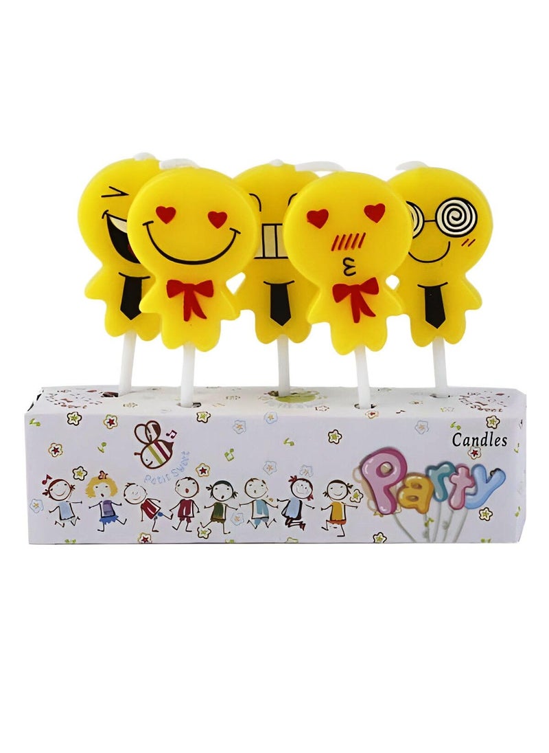 Funcart Funcart Funcar Smiley Candle5pcPack  - Image 5