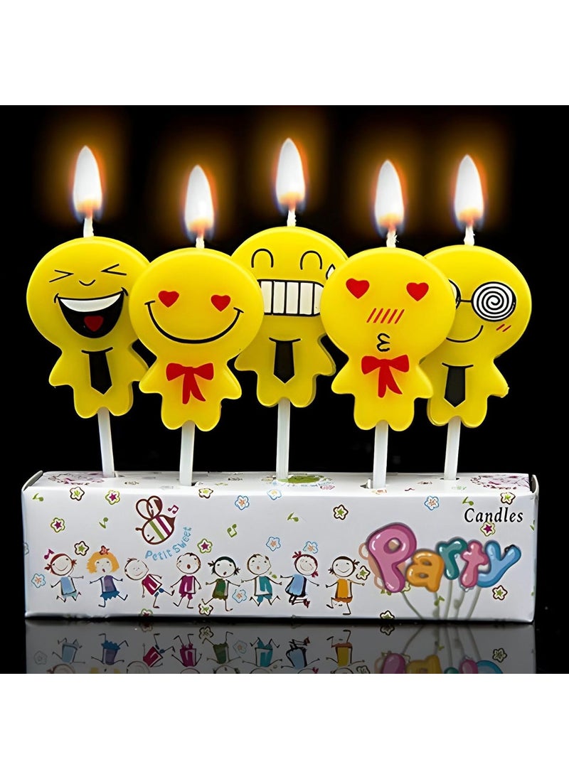 Funcart Funcart Funcar Smiley Candle5pcPack  - Image 1