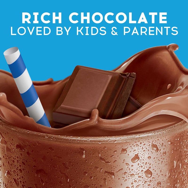 Ovaltine Rich Chocolate Drink Mix, Powdered Drink Mix for Hot and Cold Milk, 12 OZ Canister - Image 2