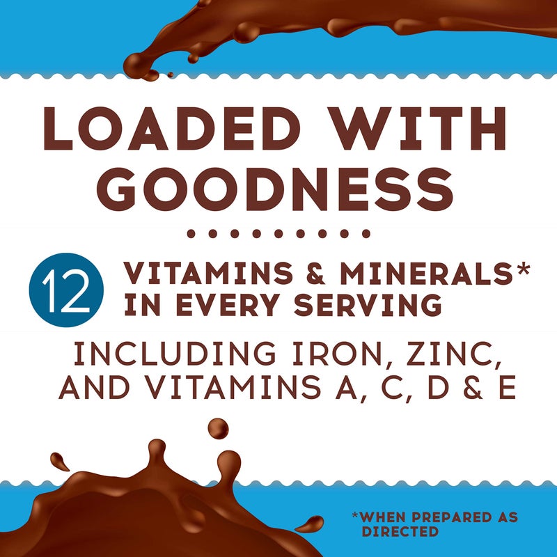Ovaltine Rich Chocolate Drink Mix, Powdered Drink Mix for Hot and Cold Milk, 12 OZ Canister - Image 3