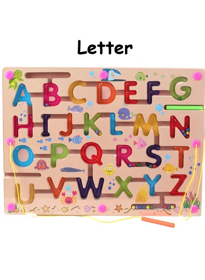 Urban Traffic Alphabet Maze – Magnetic Learning Toy for Kids | Fun & Educational Puzzle Game to Enhance Letter Recognition and Problem-Solving Skills!  - Image 1