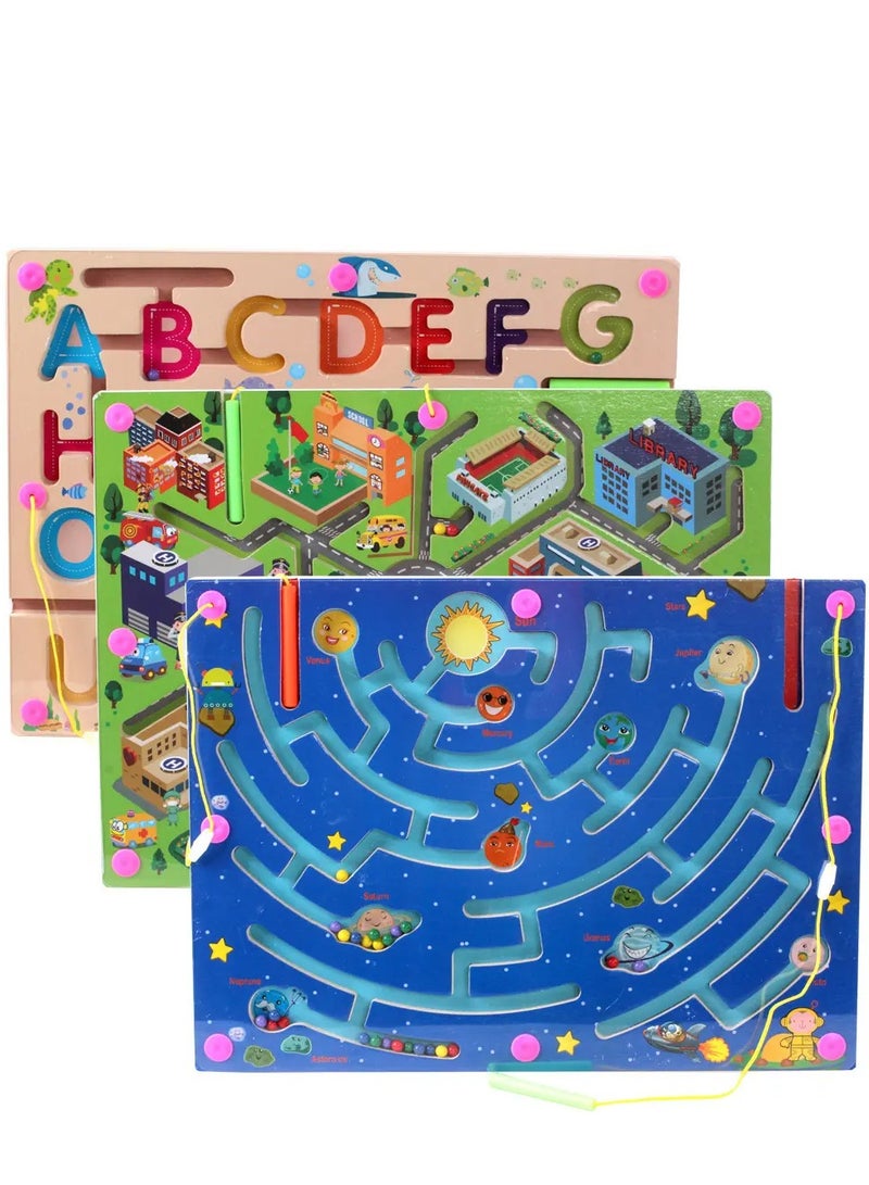 Urban Traffic Alphabet Maze – Magnetic Learning Toy for Kids | Fun & Educational Puzzle Game to Enhance Letter Recognition and Problem-Solving Skills!  - Image 4