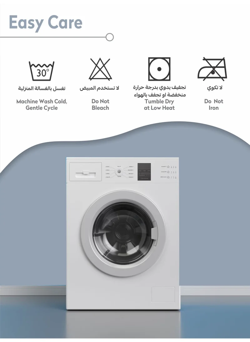 دوناتيلا طقم مفرش سرير كامل 7 قطع مقاس مزدوج 240×260 سم , مايكروفايبر ناعم , تطريز مشجر انيق يناسب سرير 200×200سم