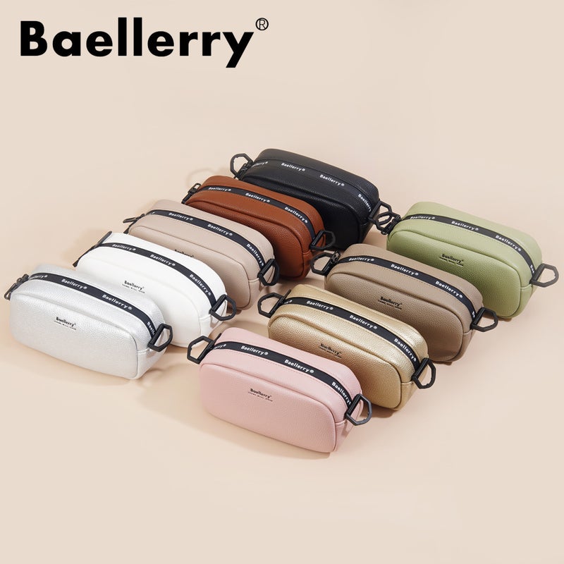 بايلليري حقيبة نسائية صغيرة مربعة جديدة من baellerry باللون الأسود، مقاس 21*11*6.5 سم - Image 3