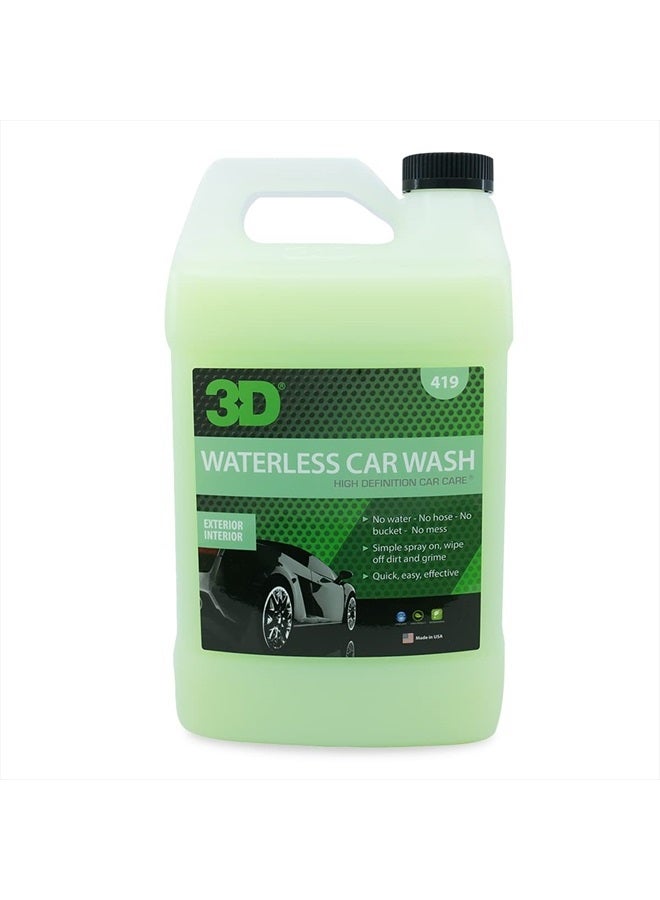 3D غسيل سيارات بدون ماء - رذاذ سهل لغسيل السيارات بدون ماء - لا حاجة للصابون أو الماء - رائع على السيارات، المركبات الترفيهية، الدراجات النارية والقوارب 1 جالون - Image 1