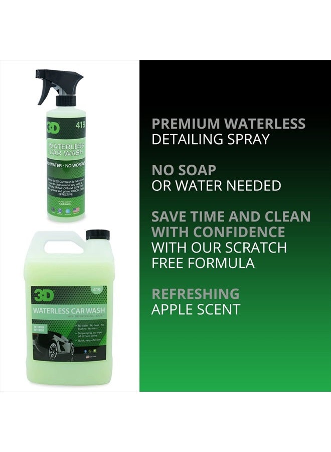 3D غسيل سيارات بدون ماء - رذاذ سهل لغسيل السيارات بدون ماء - لا حاجة للصابون أو الماء - رائع على السيارات، المركبات الترفيهية، الدراجات النارية والقوارب 1 جالون - Image 2